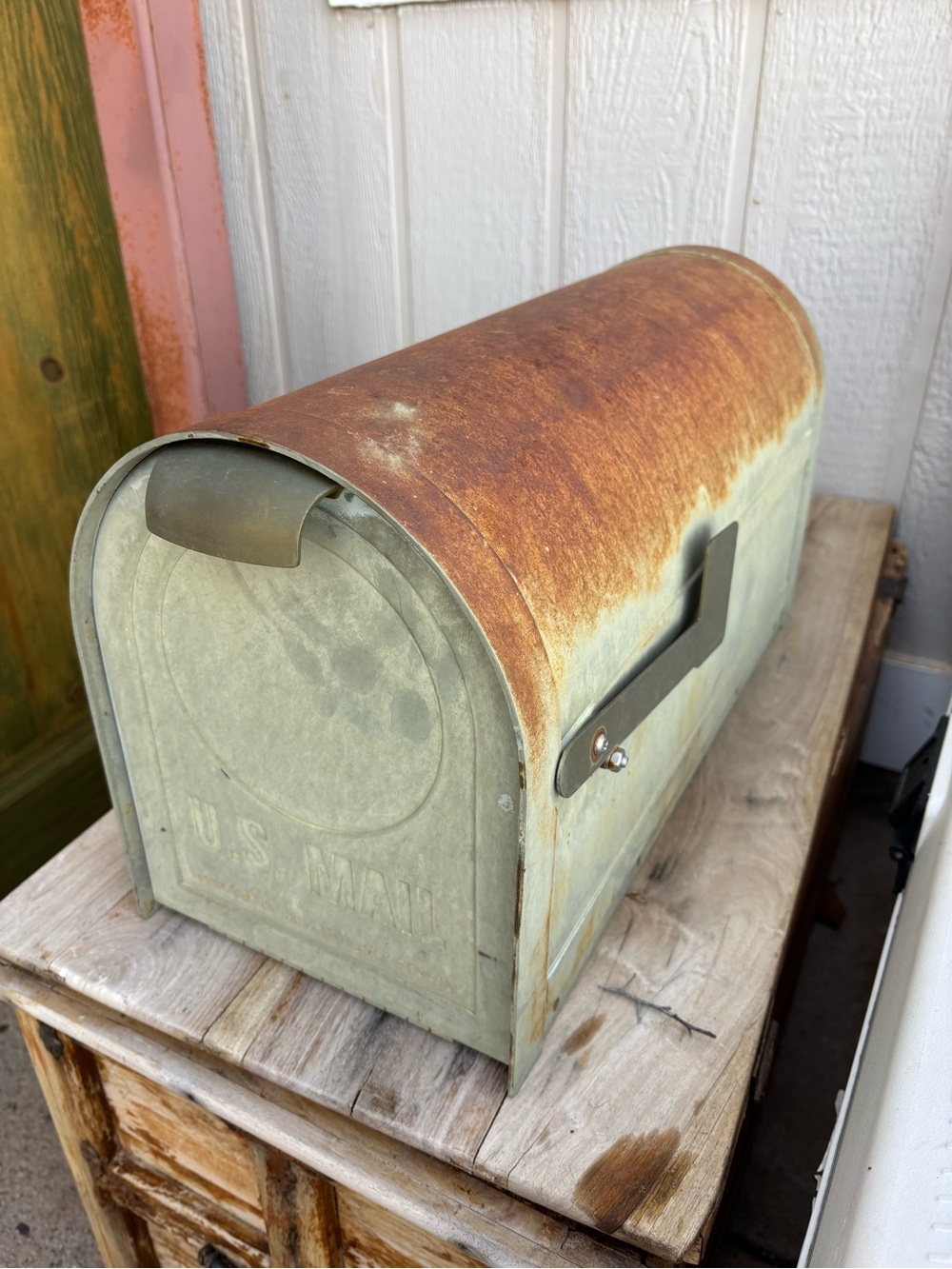 Vintage Metal Mailbox